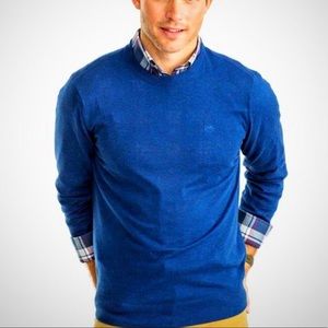 NEW Southern Tide Crewneck Nep Sweater Blue Small